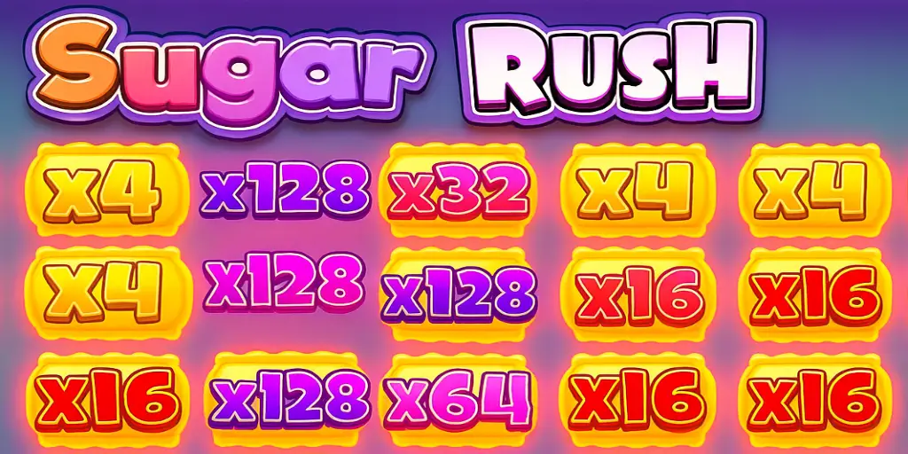 Sugar Rush oyunu bonus özellikleri ve çarpanlar